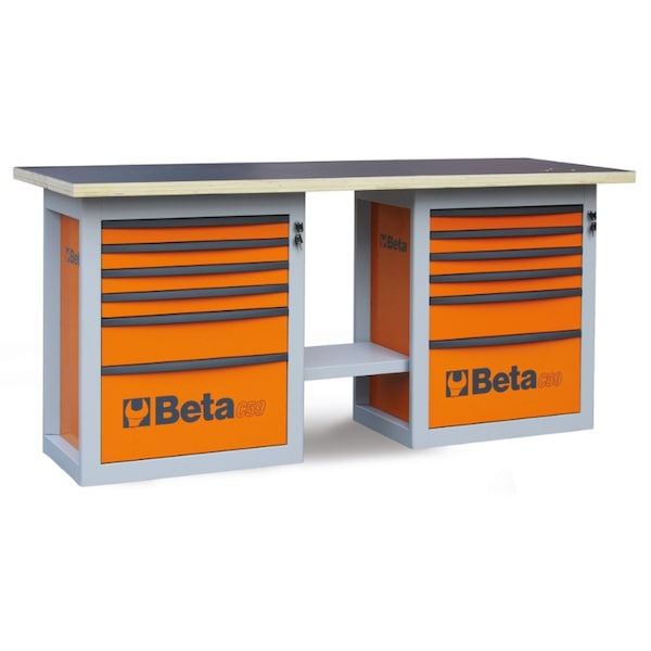 Beta Tools Workbench w/1 Cabinet, 6 Drawer 59000002